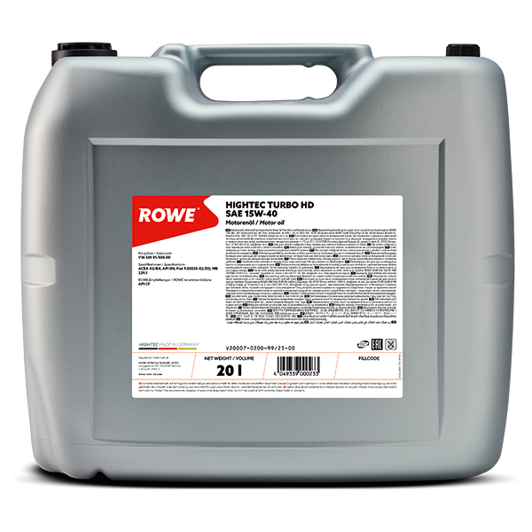 ROWE HIGHTEC TURBO HD SAE 15W-40 20L