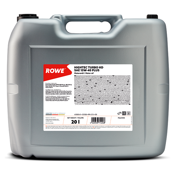 ROWE HIGHTEC TURBO HD SAE 15W-40 PLUS 20L